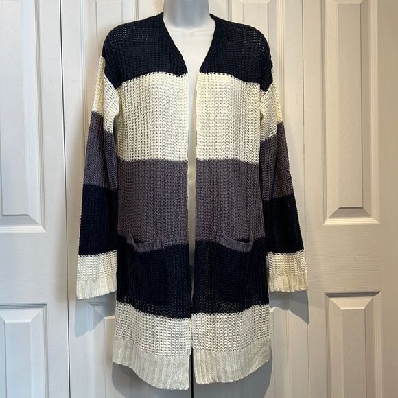 Inc International Concepts Colour Block Loose Knit Cardigan Size Medium NWT - Picture 1 of 11